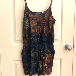 H&M never worn multi colored shirt romper!
